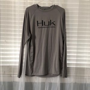 Gray long sleeve mens Hul shirt
